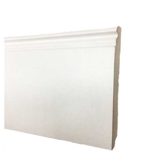 plinthe mdf 100x19x2500mm moulure blanche