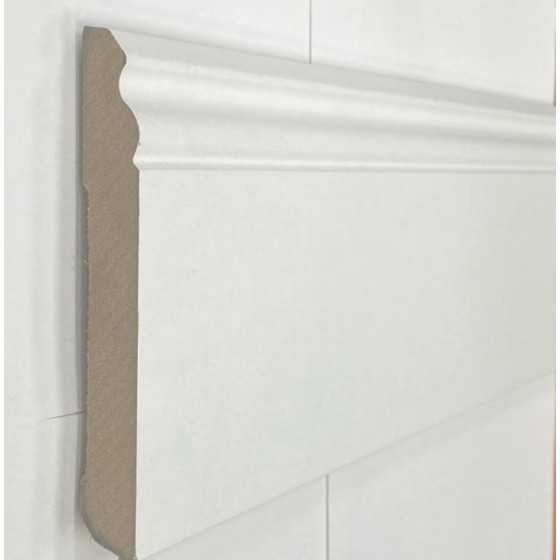 plinthe mdf moulure blanche au style victorien 140x15x2400mm 