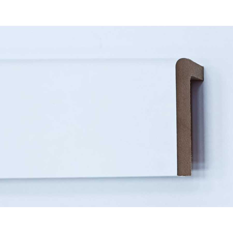 plinthe de recouvrement dinachoc mdf decor blanc 98x25x2400mm pefc 70%