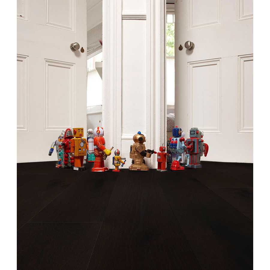 CHÊNE MULTIPLY RUSTIQUE HUILE NOIR EBENE EXTRA MAT - 180x14x2400 - 4mm - POUR LE LOT DE 79.58M²