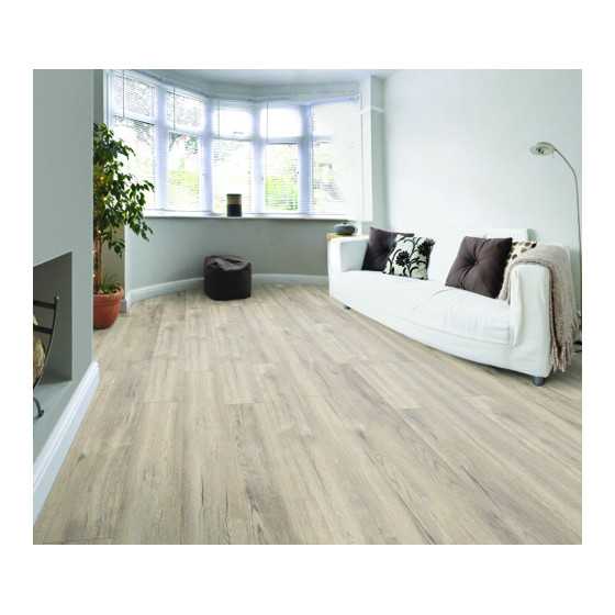 parquet sol stratifie decoart – chene petterson beige - gamme milan - 1380mmx193mmx8mm - certifié fsc mix credit