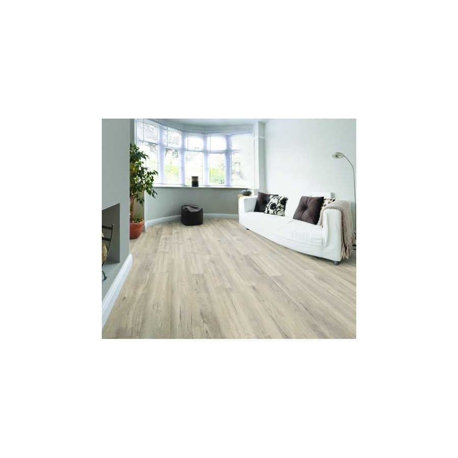 PARQUET SOL STRATIFIE DECOART – CHENE PETTERSON BEIGE - GAMME MILAN - 1380mmX193mmX8mm - Certifié FSC Mix Credit