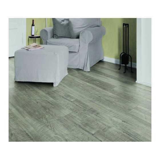 PARQUET SOL STRATIFIE DECOART - CHENE GALA GRIS - GAMME MILAN - 1380mmX193mmX8mm - Certifié FSC Mix Credit