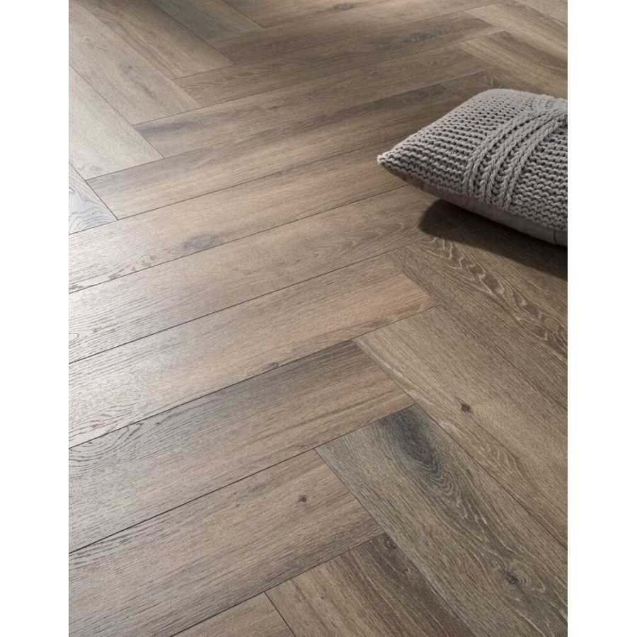 PARQUET SOL STRATIFIE DECOART BATON ROMPU CHENE FERRARA – GAMME VIEUX PARIS - 665mm x 133mm x 8mm - Certifié FSC Mix Credit