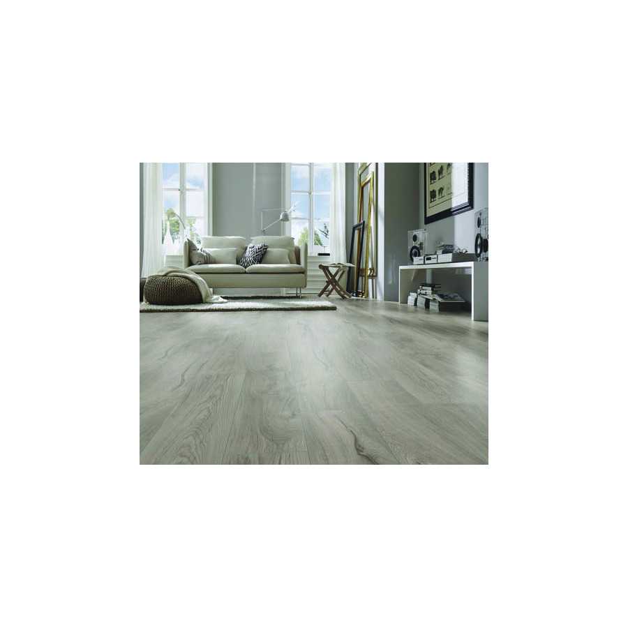 CHENE STRATIFIE DECOART MAGNUM GRIS  - GAMME AMSTERDAM - 1845mmX244mmX10mm - Certifié FSC Mix Credit