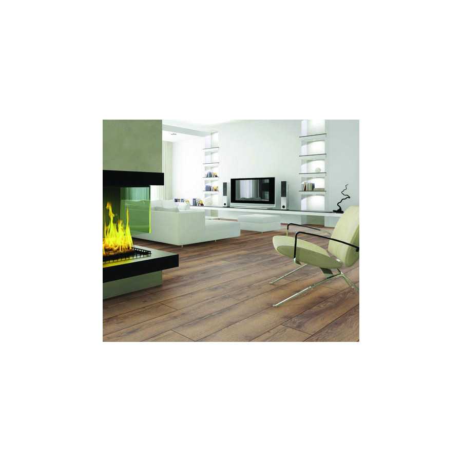 CHENE STRATIFIE DECOART MONTAGNE BRUN - GAMME AMSTERDAM - 1845mmX244mmX10mm - Certifié FSC Mix Credit