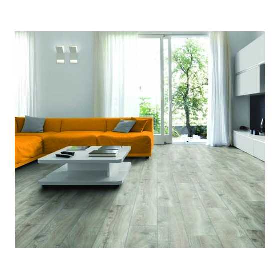 chene stratifie decoart highland argent - gamme amsterdam - 1845mmx244mmx10mm - certifié fsc mix credit