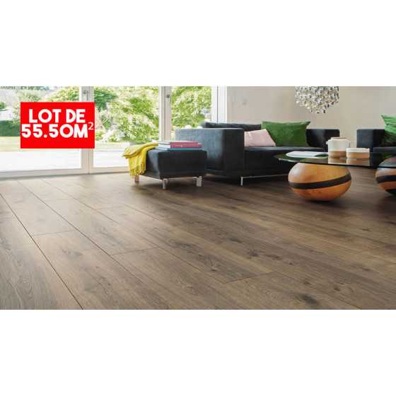 CHENE CORONA PLANCHE LARGE SOL STRATIFIE HARO TT75 PRIX POUR LE LOT DE 55.50M²