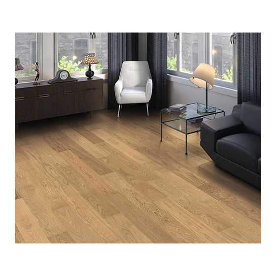 HARO PARQUET 4000 Planche large Prestige Chêne invisible Markant permaDur Rainure & languette 120x10mm (compatible avec sol rafr