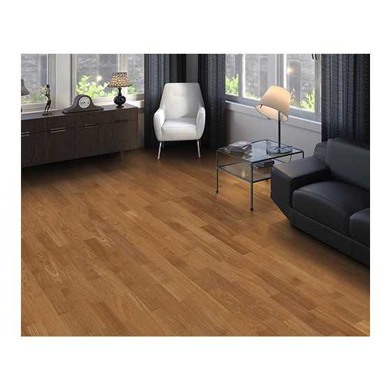 haro parquet 4000 lame allegro chêne trend brossé naturalin plus rainure & languette 70mmx10mm l490mm (compatible avec sol rafra