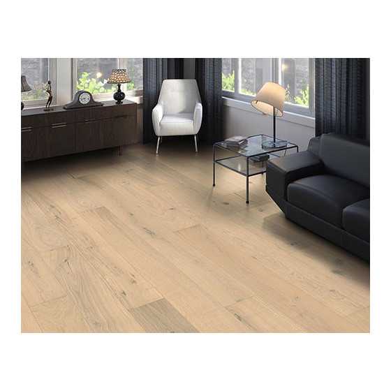 haro parquet 4000 planche large maxim 4v chêne blanc clair sauvage brossé naturadur rainure & languette 180x11mm - 5g - certifié