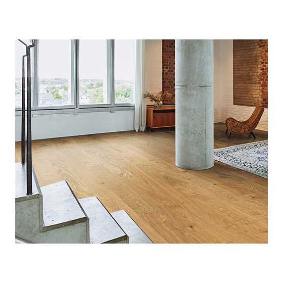 HARO PARQUET 4000 Planche large Maxim 4V Chêne Markant brossé naturaDur Rainure & languette 180x11mm - 5G - Certifié PEFC 70%