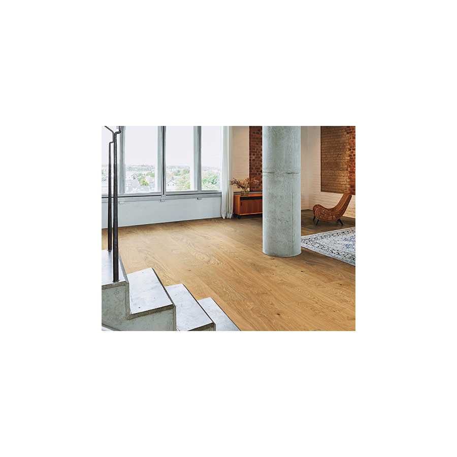 HARO PARQUET 4000 Planche large Maxim 4V Chêne Markant brossé naturaDur Rainure & languette 180x11mm - 5G - Certifié PEFC 70%