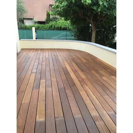 LAME DE TERRASSE IPE BRUT DECK 2 FACES LISSES 140mm x 19mm x L900-970-1250mm