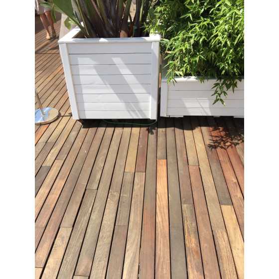 LAME DE TERRASSE DAISY IPE BRUT DECK CLIPSABLE 1 FACE LISSE 140x19x L600mm - LOT DE 13.19M²