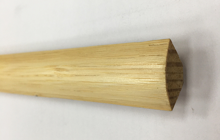 Quart de Rond Medium MDF avec Placage Bambou Clair Véritable