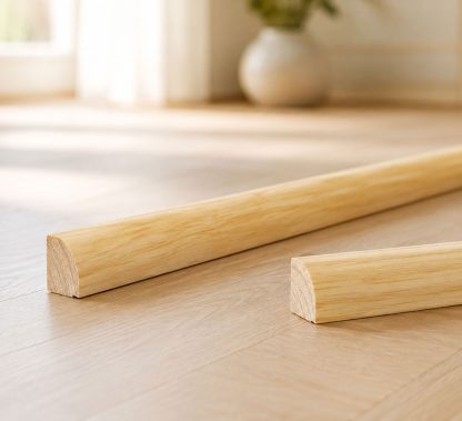 Massif 1/4 rond pin brut 15X15X2000mm