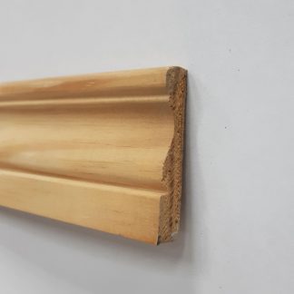 CHAMBRANLE A DOUCINE MOULUREE EN PIN DES LANDES BRUT 9X48X2400 