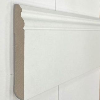 PLINTHE MDF MOULURE BLANCHE AU STYLE VICTORIEN 140x15x2400mm PLINTHE MDF MOULURE BLANCHE AU STYLE VICTORIEN 140x15x2400mm