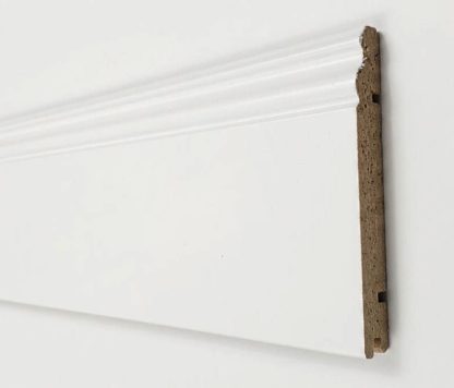 Plinthe mdf blanche victorien 140X15X2400mm