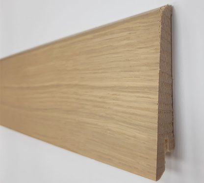 Plinthe plaquee bois chêne aspect bois brut/invisible 80X15X2500mm