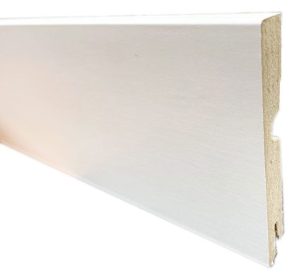 PLINTHE MDF BLANC 80x15x2400mm DINACHOC BORDS CARRES - Certifié PEFC 70%