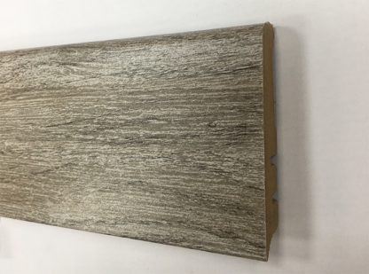 Plinthe mdf finition chêne gris titane argent 80X15mm