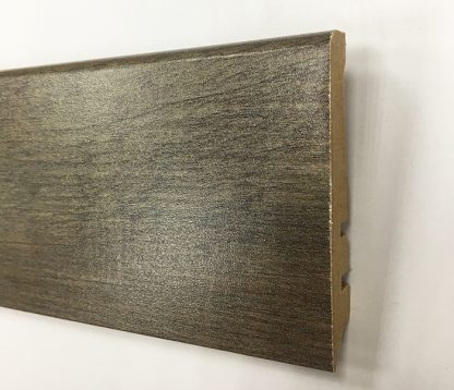 Plinthe mdf finition chêne fonce reglisse 80X15mm