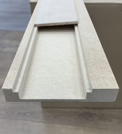 Plinthe electrique passe cable mdf brut 19X110X2440mm