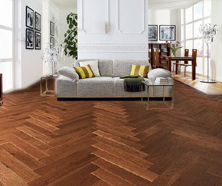 PARQUET BÂTON ROMPU CHÊNE HUILÉ CHÂTEAU RUSTIQUE VIEILLI BORDS MARTELÉS - 90 x 14 x 500 mm