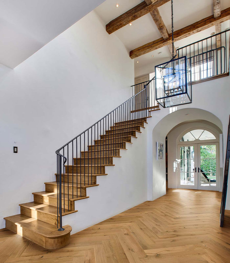 Bâton Rompu Chêne Contrecollé Verni Brossé Rustique Naturel Oxford
