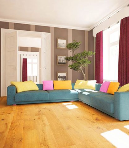 CHENE MASSIF RUSTIQUE HUILE BROSSE HONEY 120x15mm Certifié FSC 100 %