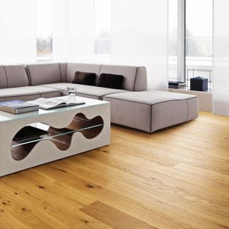 CHENE MASSIF HUILE RUSTIQUE NATUREL 90x20x1300mm  Certifié FSC 100 %
