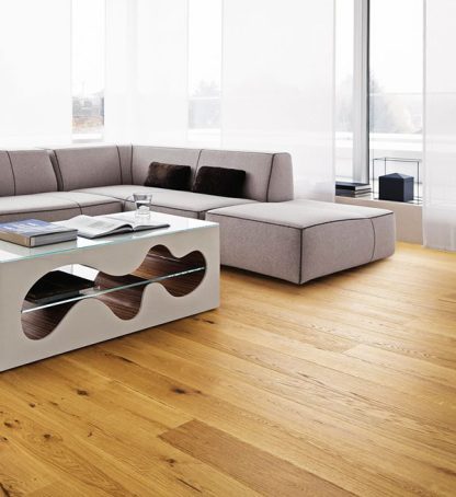 CHENE MASSIF HUILE RUSTIQUE NATUREL 90x20x1300mm  Certifié FSC 100 %