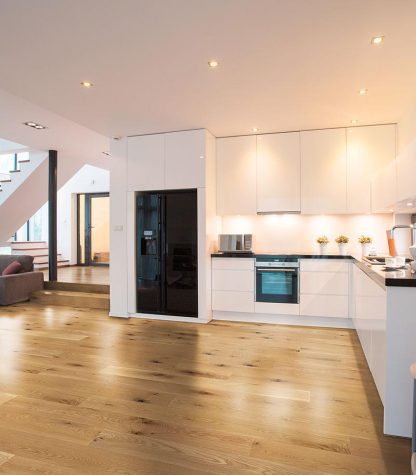 PARQUET CHÊNE MASSIF HUILÉ RUSTIQUE MIEL - 120X20X500 à 2000 mm - Certifié FSC 100 %