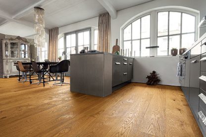 CHENE MASSIF HUILE BROSSE MIEL PURE MARKANT 180X20X500-1800mm Certifié FSC 100 %