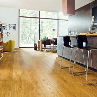 CHENE MASSIF VERNI BROSSE NATUREL SELECT GO4 160X21X600-1800mm - Certifié FSC 100 %