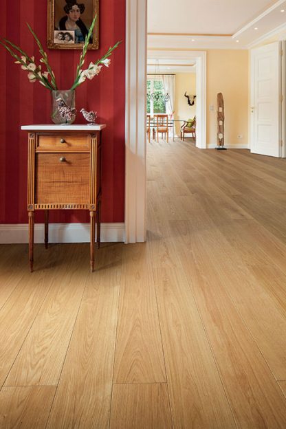 CHENE MASSIF VERNI BROSSE NATUREL PR BIS 140x14X400 A 1800mm - Certifié FSC 100 %