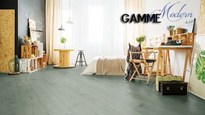 CHENE CONTRECOLLE HUILE BROSSE RUSTIQUE GRIS MENTHE A ANGLAISE 190X14,2X1820mm - LOT DE 8.28M²