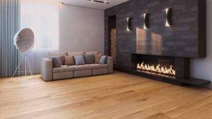 CHENE CONTRECOLLE RUSTIQUE HUILE MAT ANTIQUE ALPINE WHITE 190x14,2x1820/1215/600mm Assortis - LOT DE 64.26M²