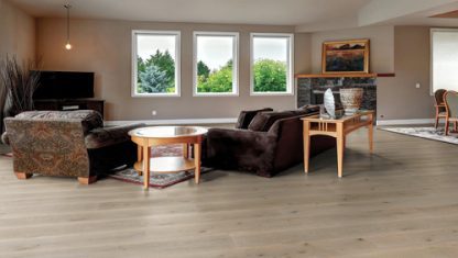 CHENE CONTRECOLLE HUILE KAKI UV BROSSE A LA MAIN RUSTIQUE 190X14,2X1220mm - LOT DE 26.43M²