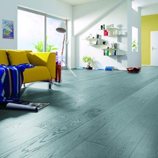 chêne CONTRECOLLE RUSTIQUE huilé GRIS brossé - 145x14.2x L1820mm
