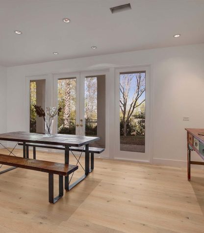 PARQUET CHÊNE CONTRECOLLÉ RUSTIQUE VERNI BROSSÉ SHERLOCK - 150X14X400 à 1900 mm -  4 mm DE COUCHE D'USURE - Certifié FSC 100 %