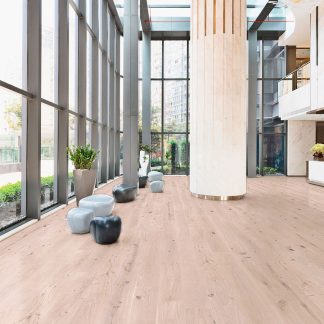 PARQUET CHÊNE CONTRECOLLÉ RUSTIQUE VERNI BROSSÉ INVISIBLE GARDEN - 190X15X400 à 1900 mm - 4 mm de couche d'usure - Certifié FSC 100 %