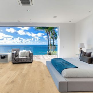 PARQUET CHÊNE CONTRECOLLÉ RUSTIQUE VERNI BROSSÉ SHERLOCK - 190X15X400 à 1900 mm - 4 mm de couche d'usure - Certifié FSC 100 %