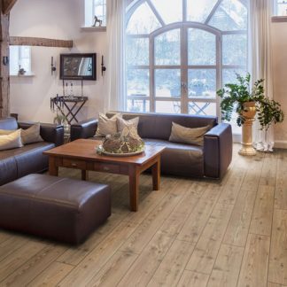 PARQUET SOL STRATIFIE DECOART - PIN NATUREL - GAMME MILAN - 1380mmX193mmX8mm - Certifié FSC Mix Credit