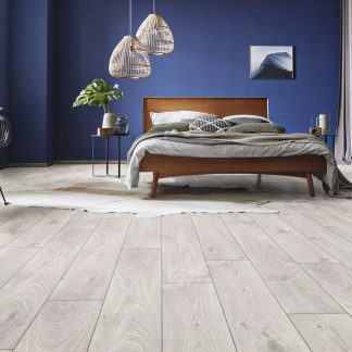 PARQUET SOL STRATIFIE DECOART - CHENE ATLAS BLANC - GAMME MILAN - 1380mmX193mmX8mm - Certifié FSC Mix Credit