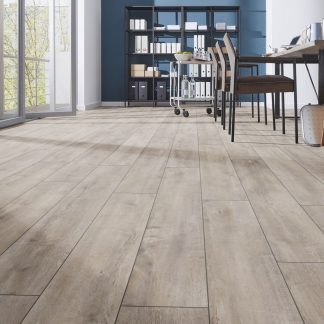 PARQUET SOL STRATIFIE DECOART - CHENE ORIENTAL GRIS - GAMME MILAN - 1380mmX193mmX8mm - Certifié FSC Mix Credit