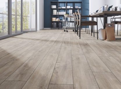 PARQUET SOL STRATIFIE DECOART - CHENE ORIENTAL GRIS - GAMME MILAN - 1380mmX193mmX8mm - Certifié FSC Mix Credit