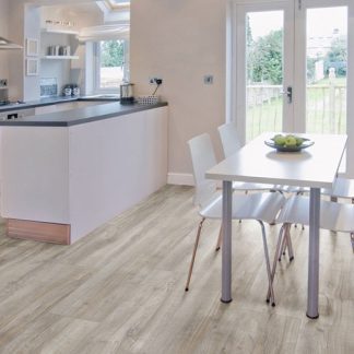 PARQUET SOL STRATIFIE DECOART - CHENE MONTMELO ARGENT – GAMME MILAN PLUS - 1380mmX244mmX8mm - Certifié FSC Mix Credit